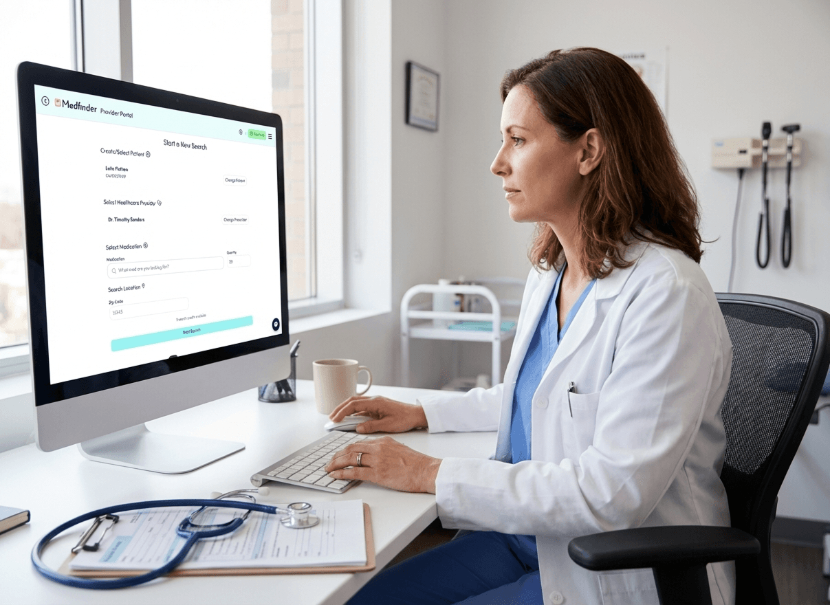 Medfinder provider portal dashboard